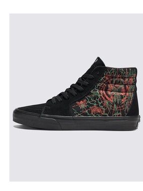Vans Black Sk8-Hi Sneakers Suede Mix Lunar Rock